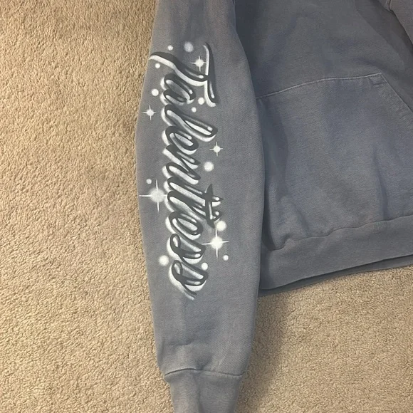 Talentless Teal Unisex Hoodie size M - Picture 4 of 8